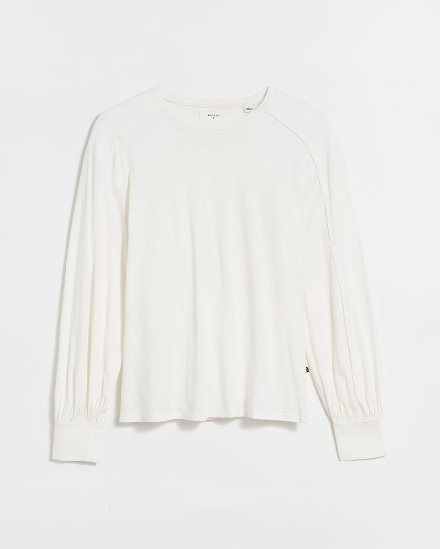 Pleat Sleeve Knit in Ivory