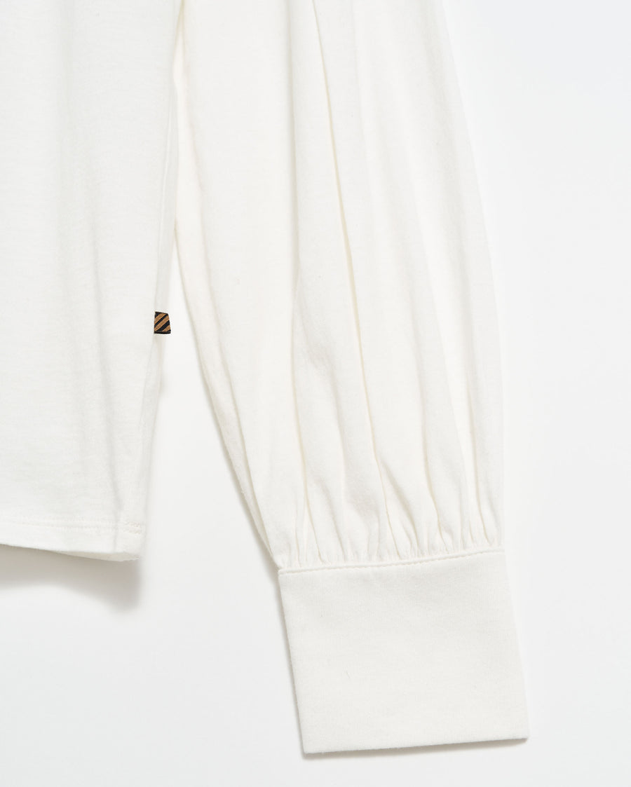Pleat Sleeve Knit in Ivory