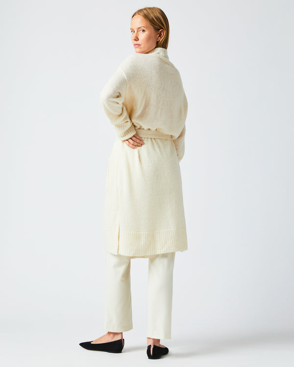 Cardigan Coat in Ivory