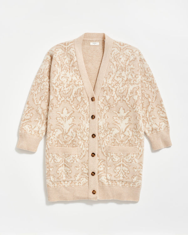 Boyfriend cardigan in Ivory/Beige