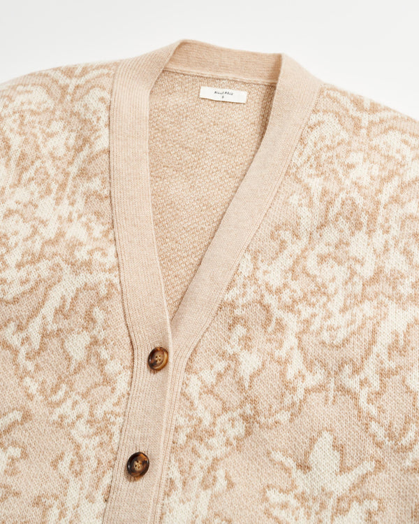 Boyfriend cardigan in Ivory/Beige