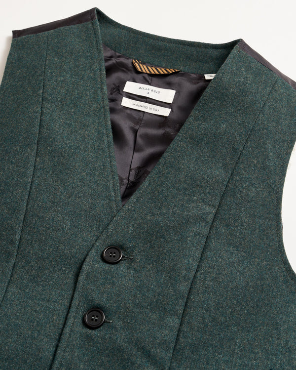 Boyfriend Vest in Grey/Green