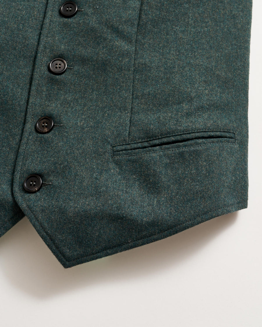 Boyfriend Vest in Grey/Green