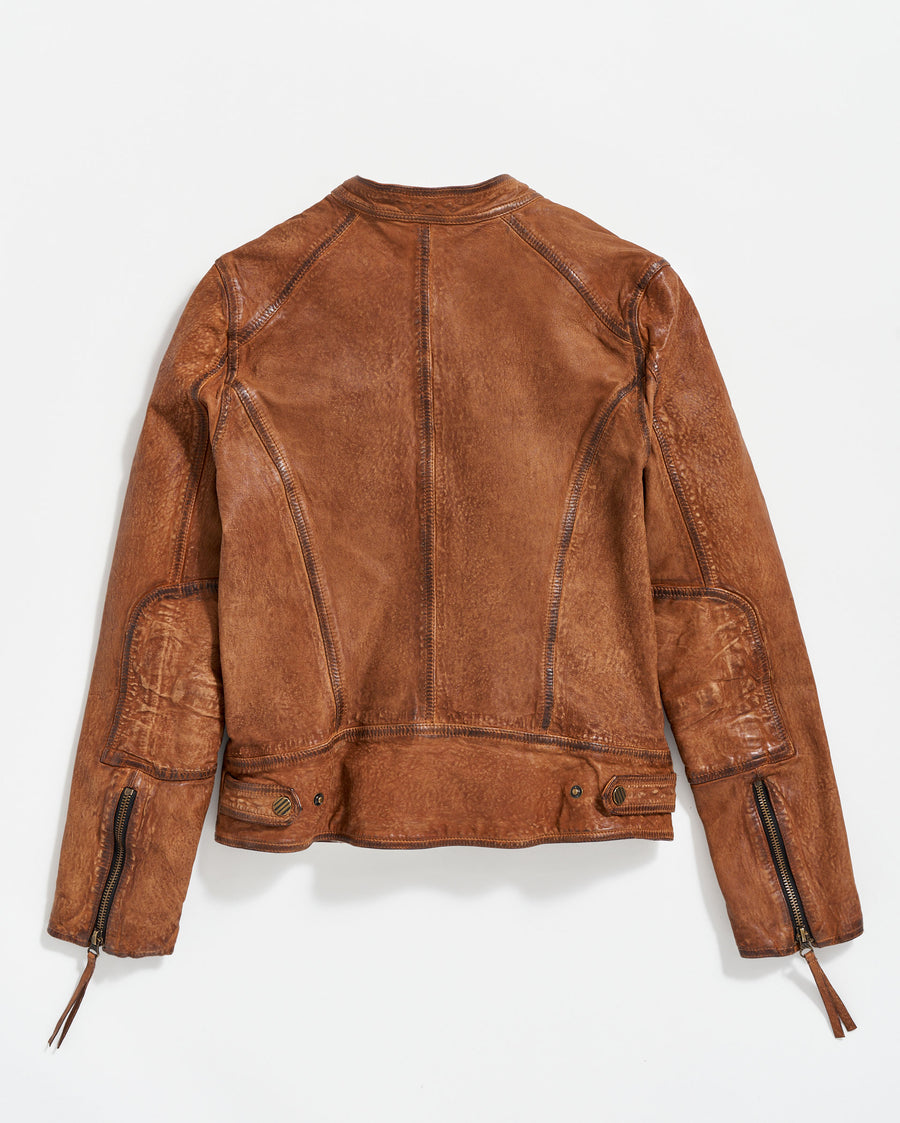 Biker Jacket in Brown
