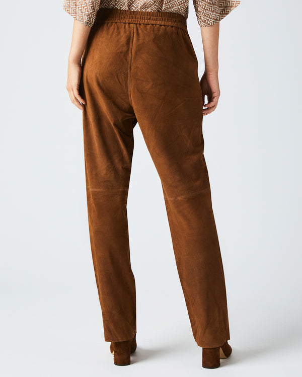 SUEDE TRACK PANT