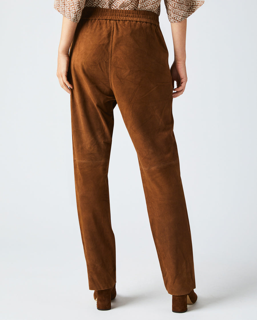 SUEDE TRACK PANT