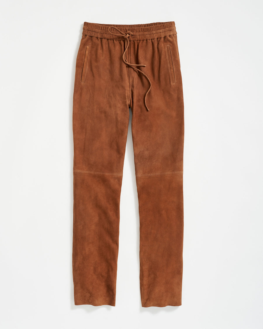 SUEDE TRACK PANT
