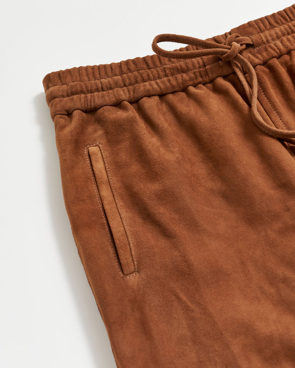 SUEDE TRACK PANT