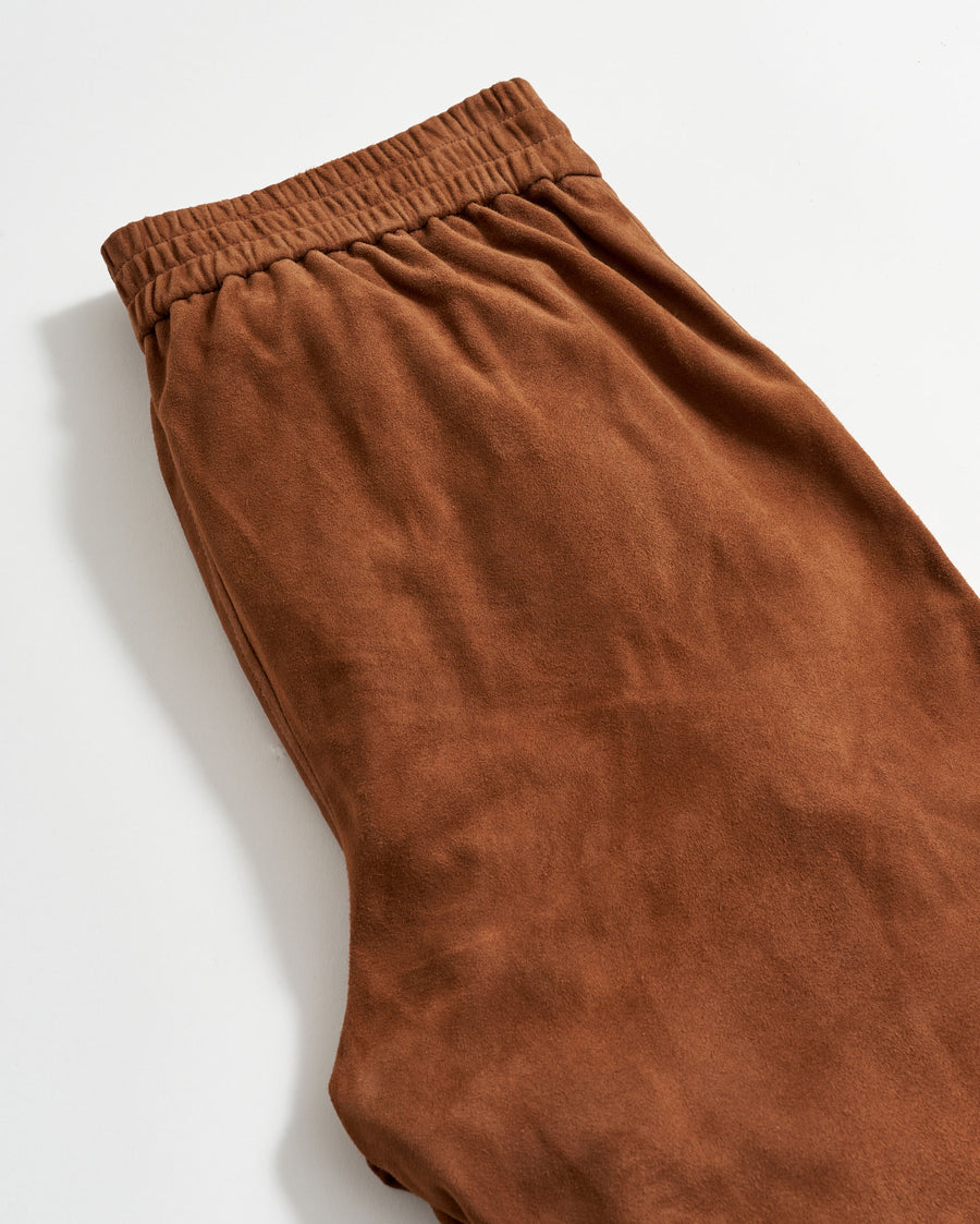 SUEDE TRACK PANT
