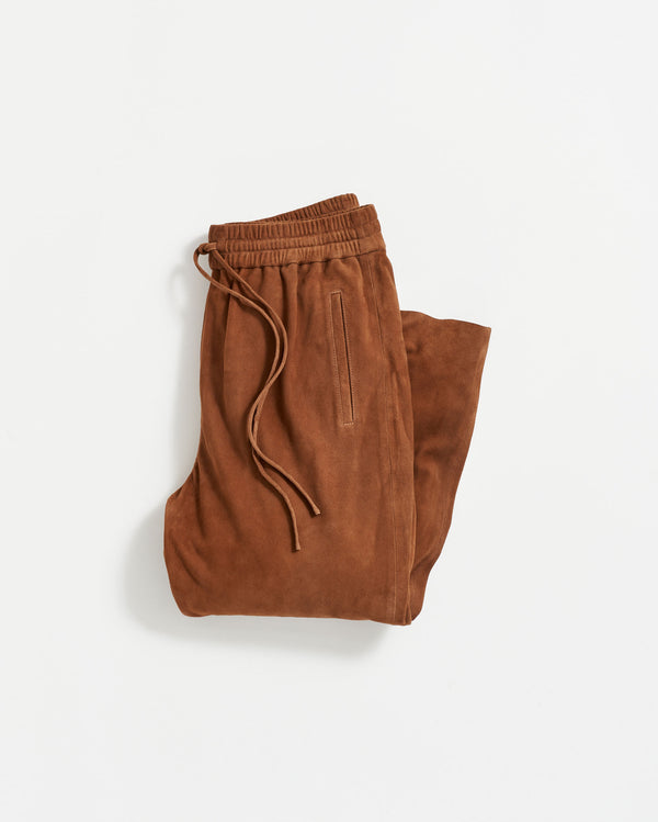 SUEDE TRACK PANT