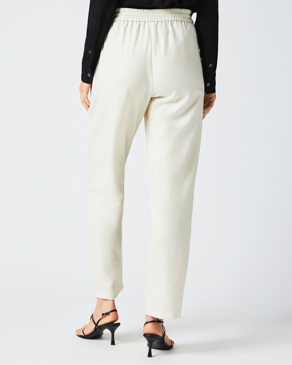 Wool Track Pant in Cream
