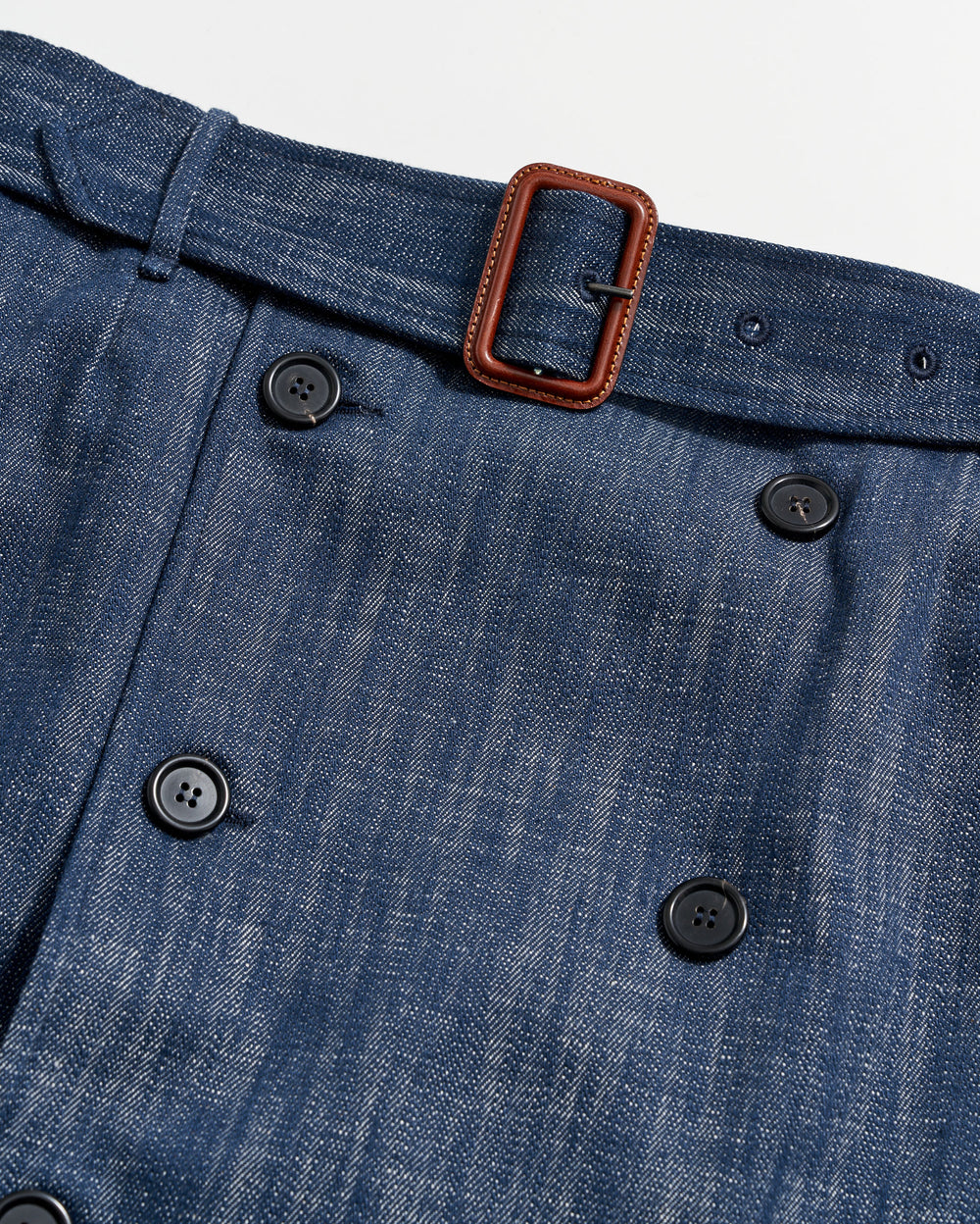 Trench skirt in navy