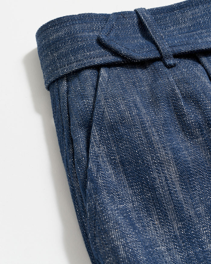 Trench skirt in navy