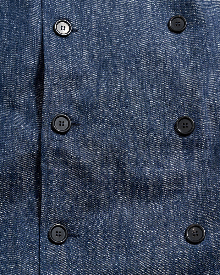 Trench skirt in navy