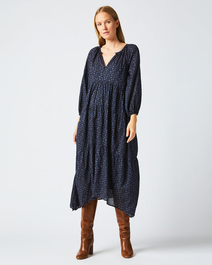 Petticoat Dress in Navy