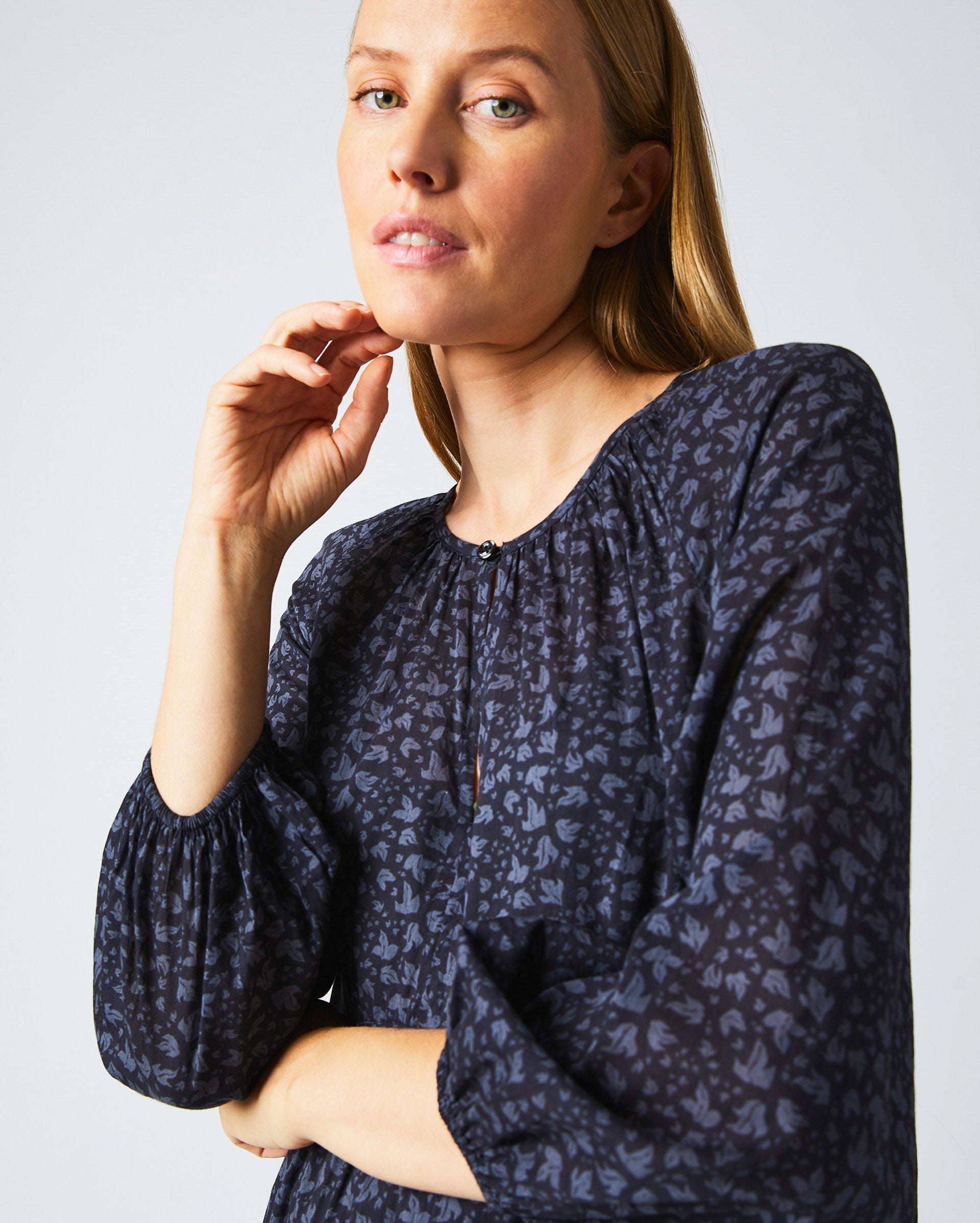 Petticoat Dress in Navy