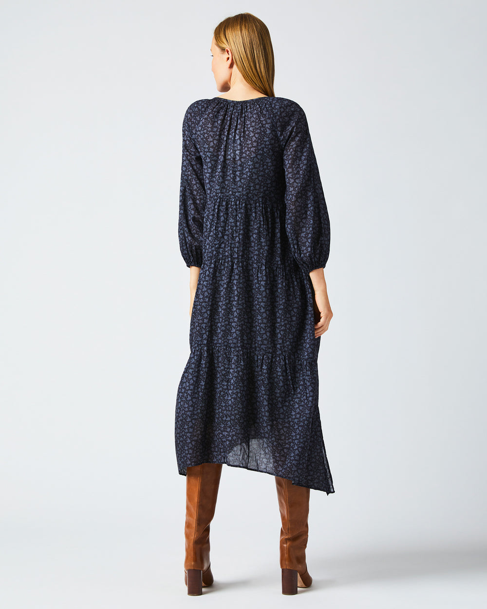 Petticoat Dress in Navy