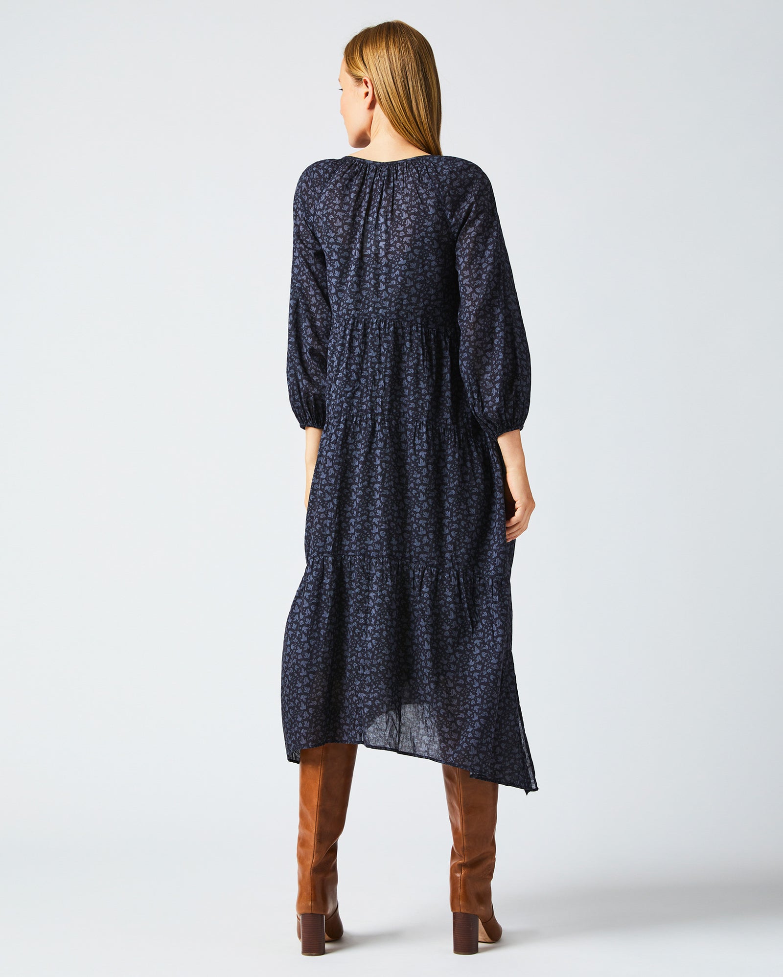 Petticoat Dress in Navy