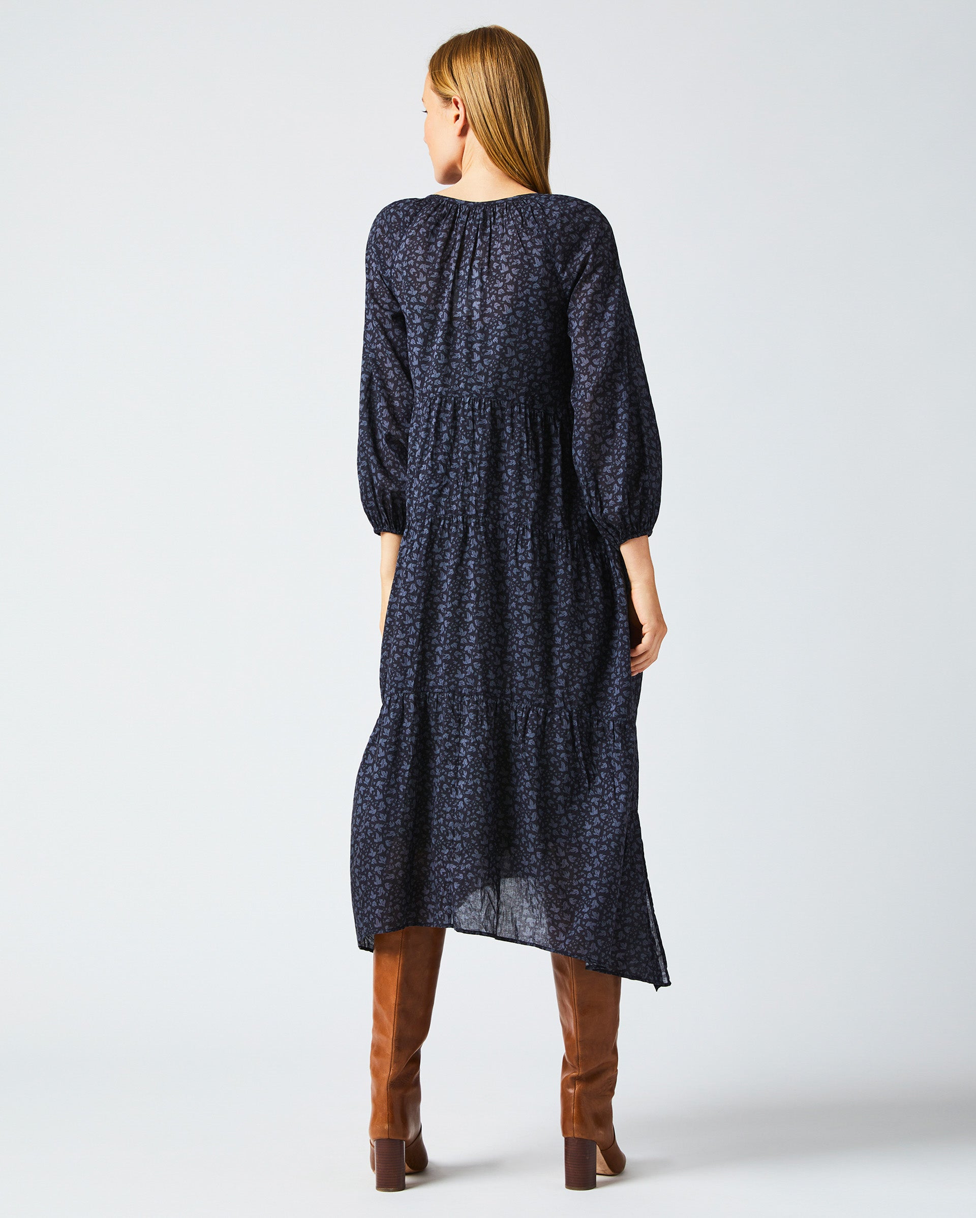 Petticoat Dress in Navy