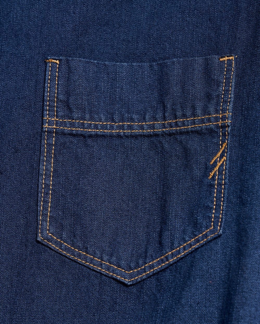 Shoals Denim Shirttail Dress in Double Dye