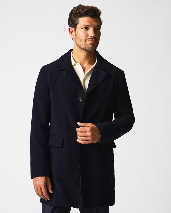 Lancaster Coat in Carbon Blue