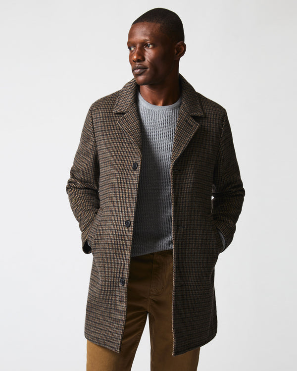 Cooper Coat in Charcoal/Tan