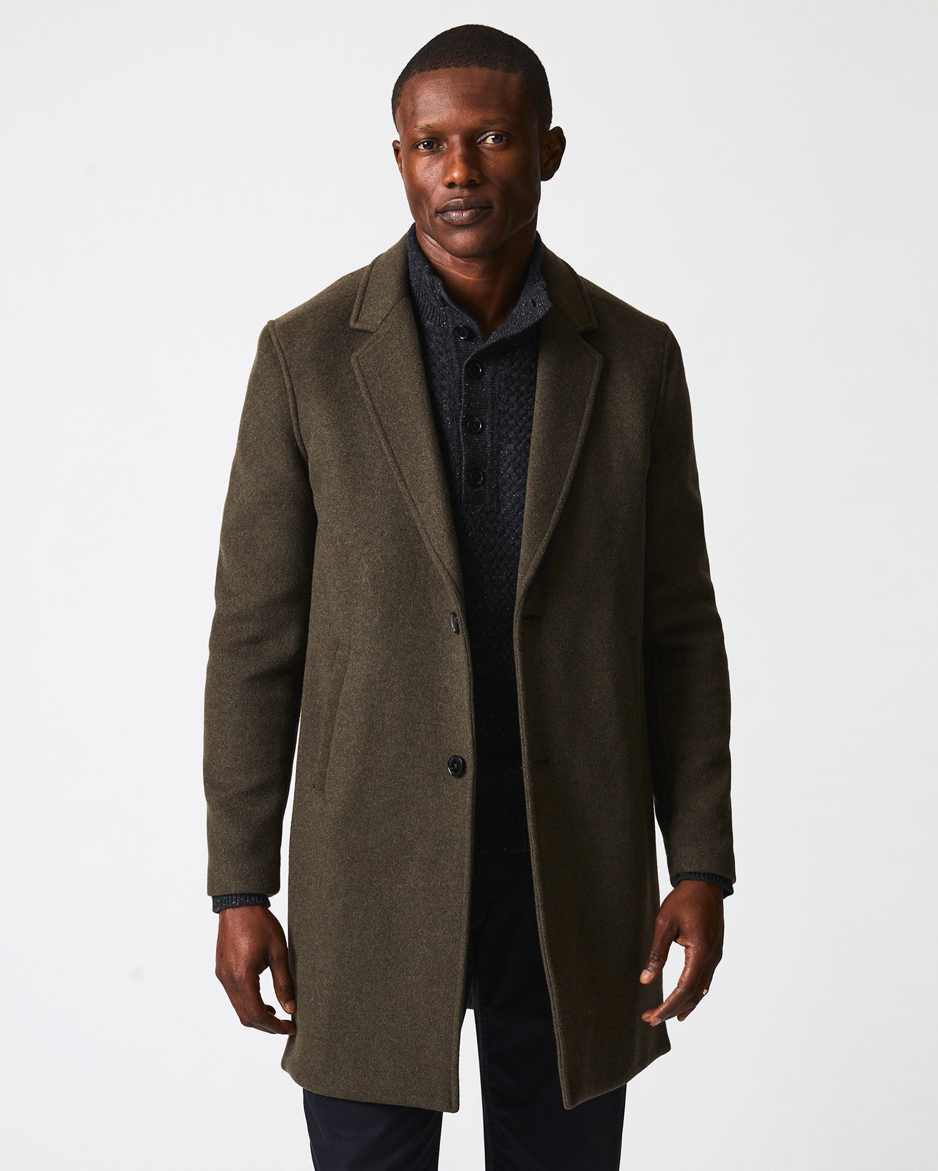 BOILED WOOL JORDAN COAT