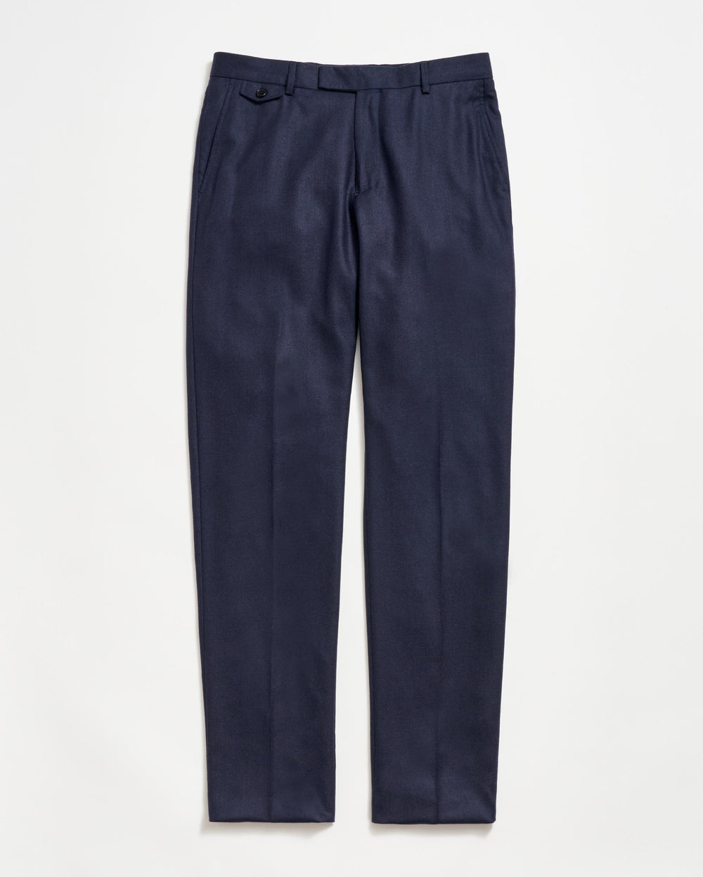 Flat Front Trouser in Dark Navy