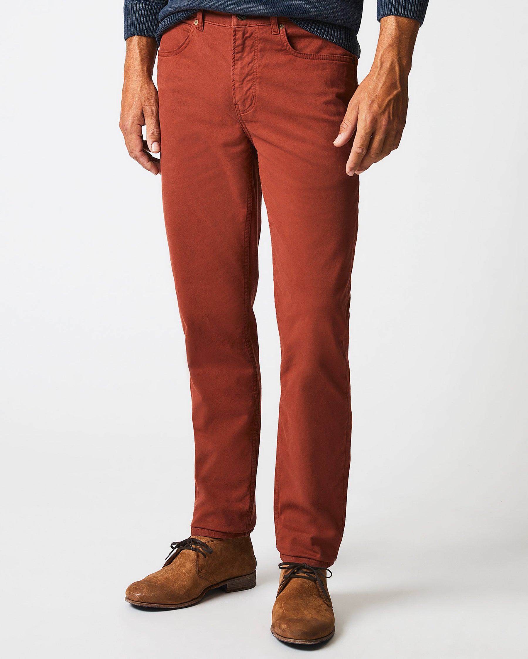 5 POCKET PANT IN RUST RED – Billy Reid