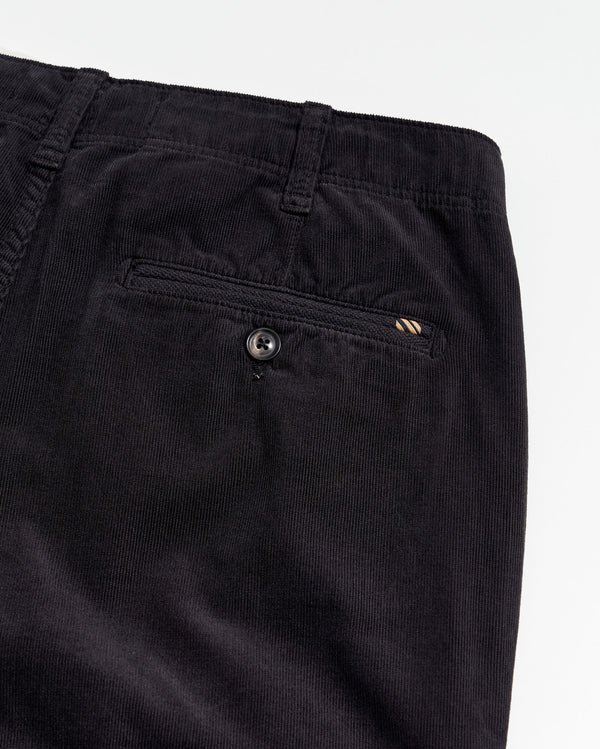 Cord Chino Pant in Black