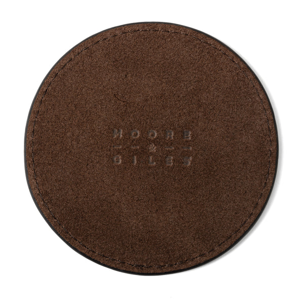 MOORE & GILES LEATHER COASTER SET