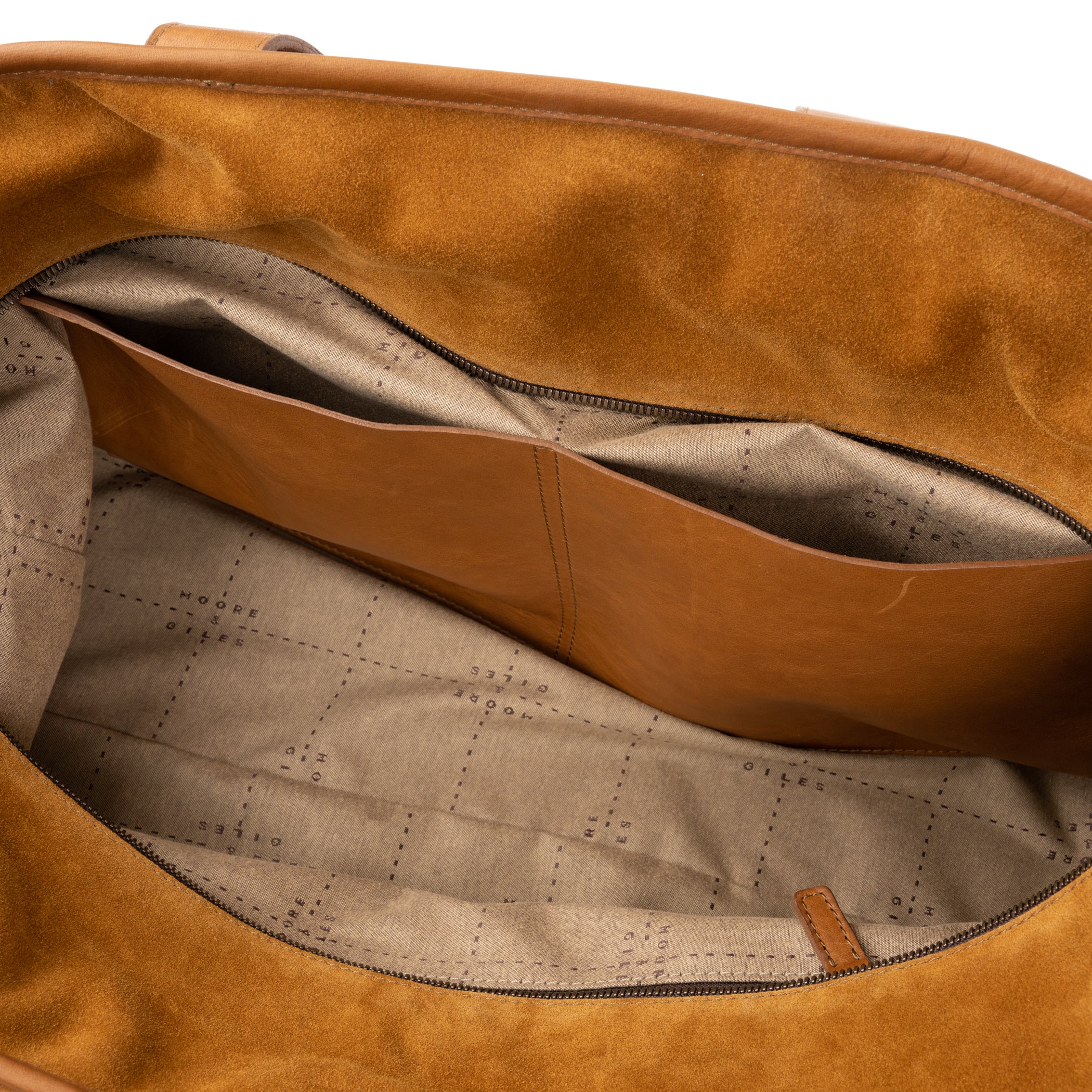 Moore & Giles Alex Travel Bag - Spanish Leather & Belgian Linen