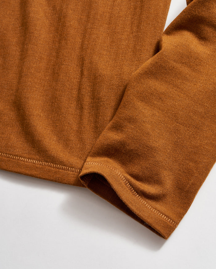 Long-Sleeve Herringbone Polo