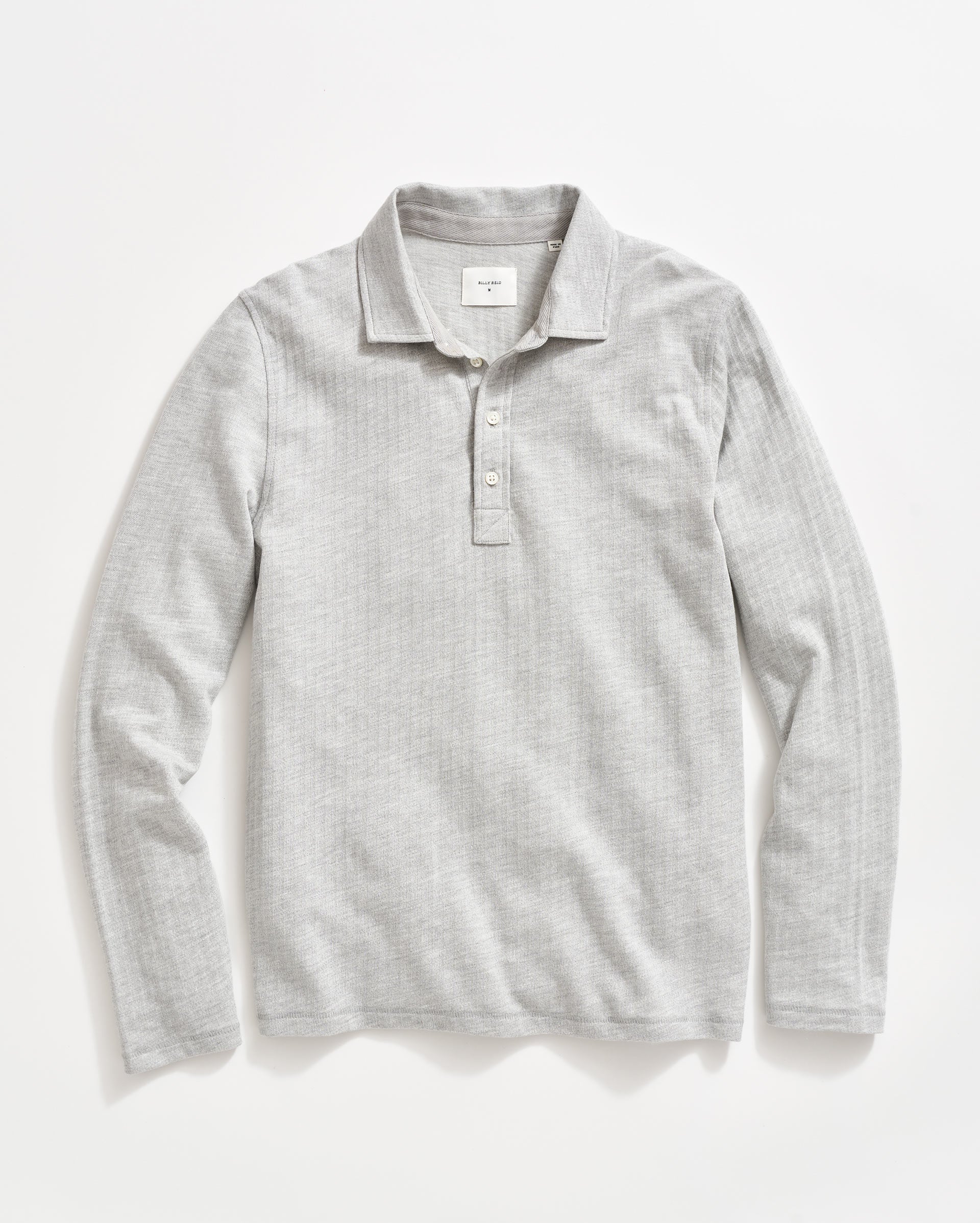 philme longsleeve polo サイズ4 Soft Cotton Herringbone Polo | Billy Reid