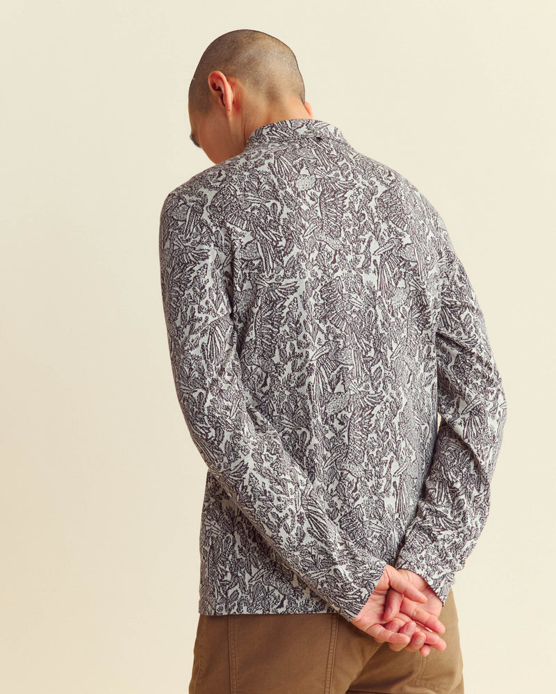 Long Sleeve Pelican Jacquard Shirt 