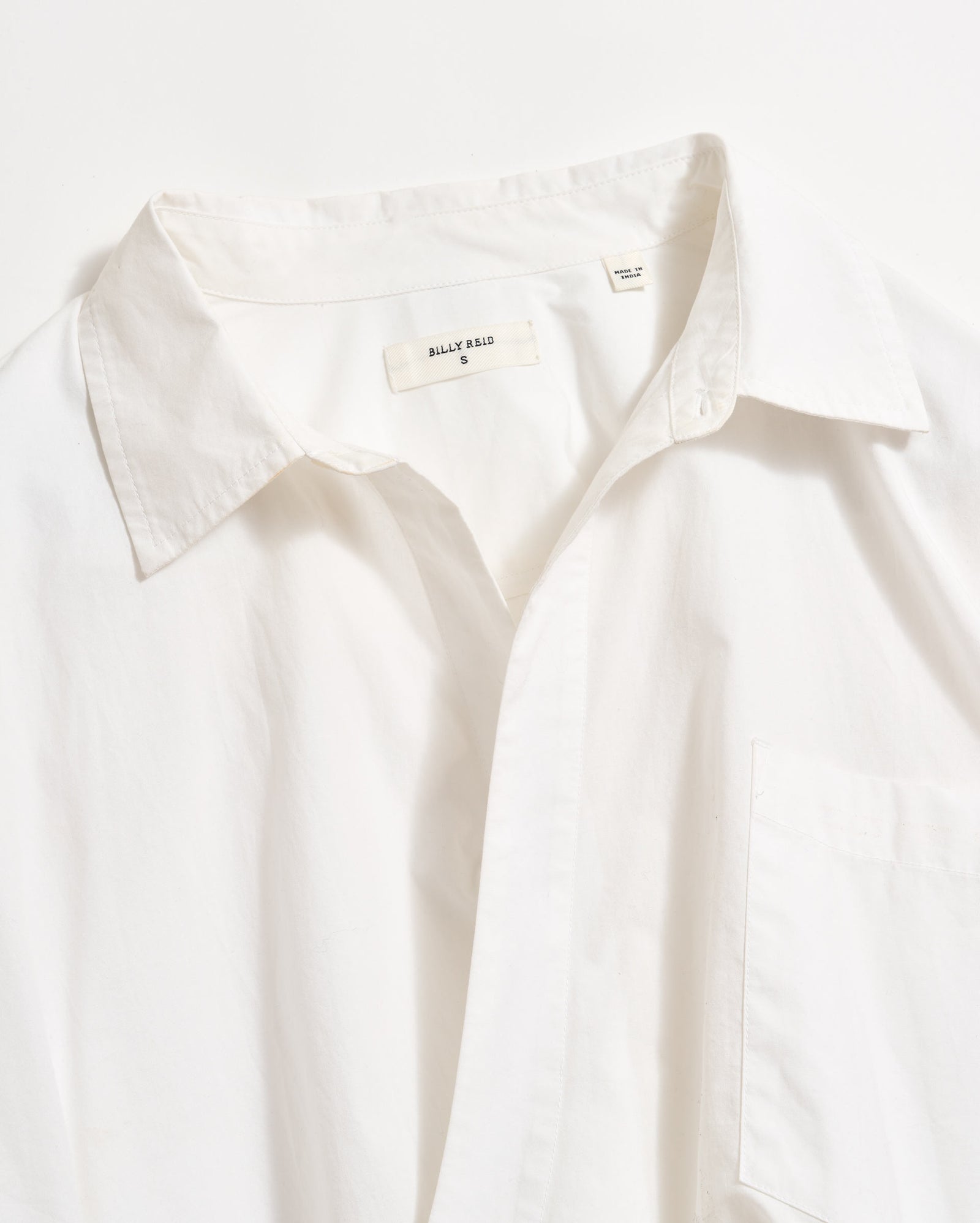 POPLIN WRAP SHIRT	WHITE