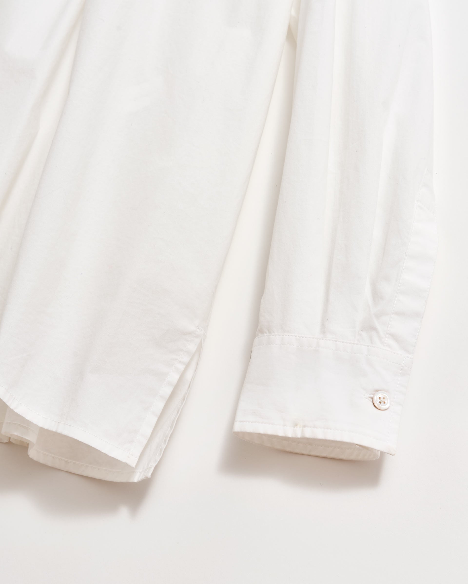 POPLIN WRAP SHIRT	WHITE