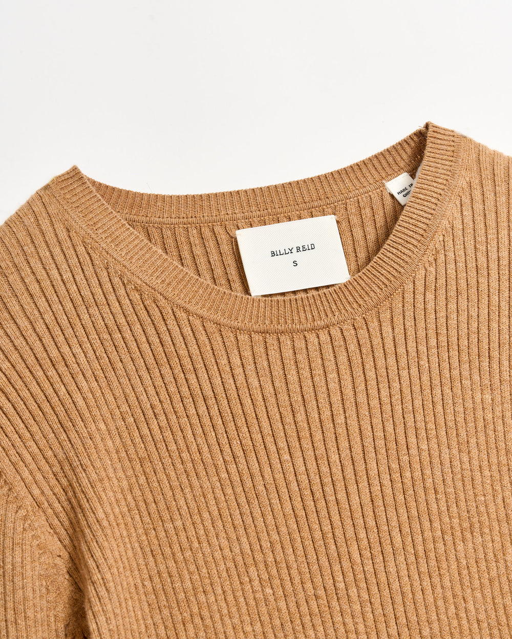 Long Sleeve Rib Crew in Billy's Brown