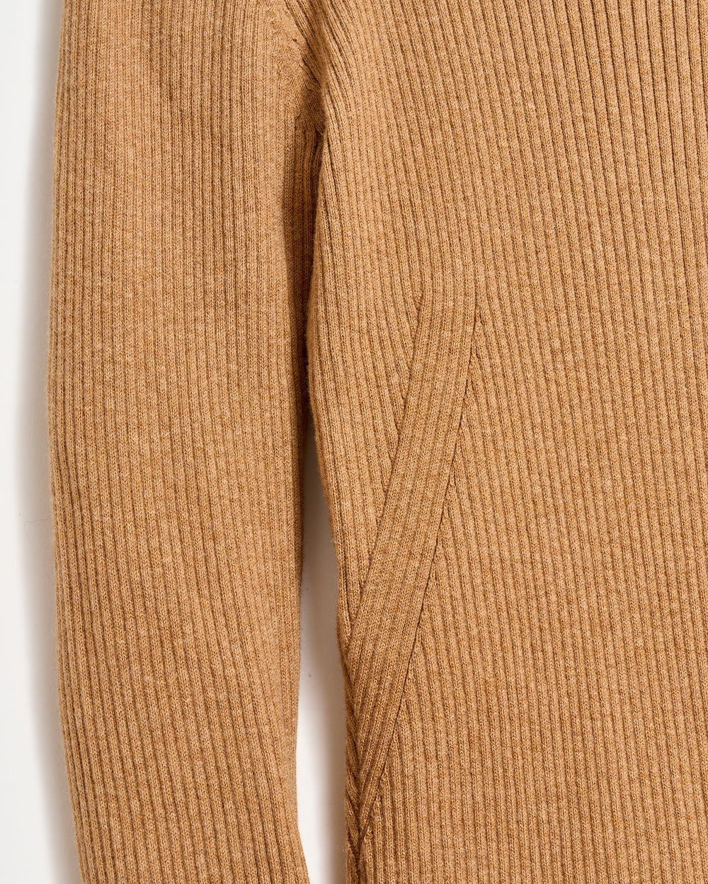 Long Sleeve Rib Crew in Billy's Brown