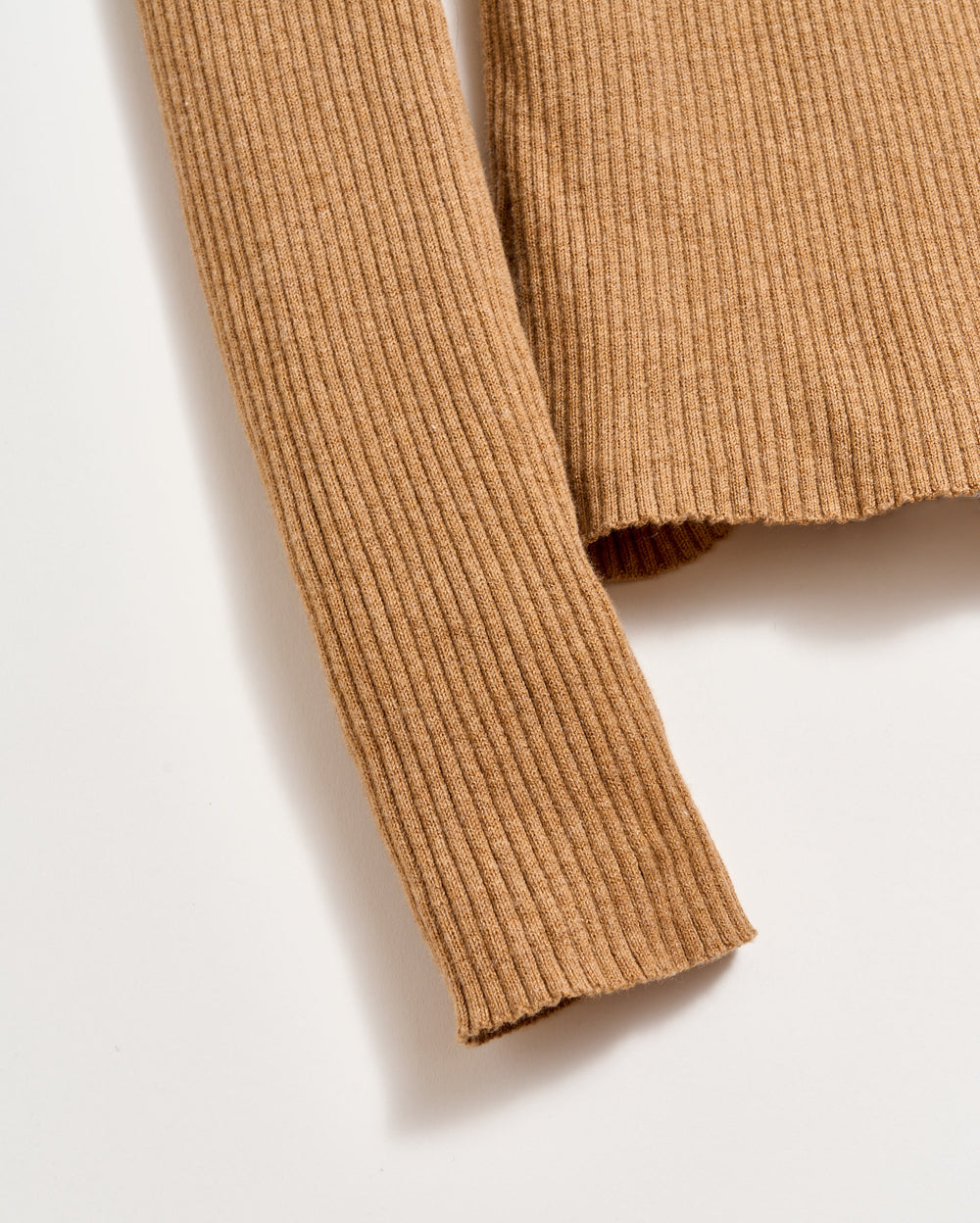 Long Sleeve Rib Crew in Billy's Brown