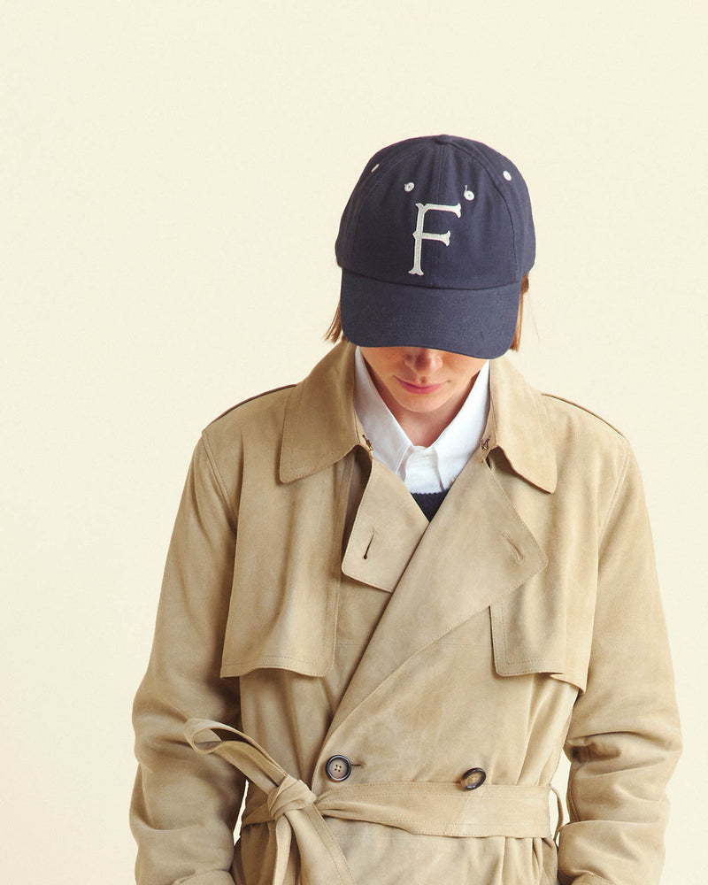 Long Suede Trench Coat in Sand