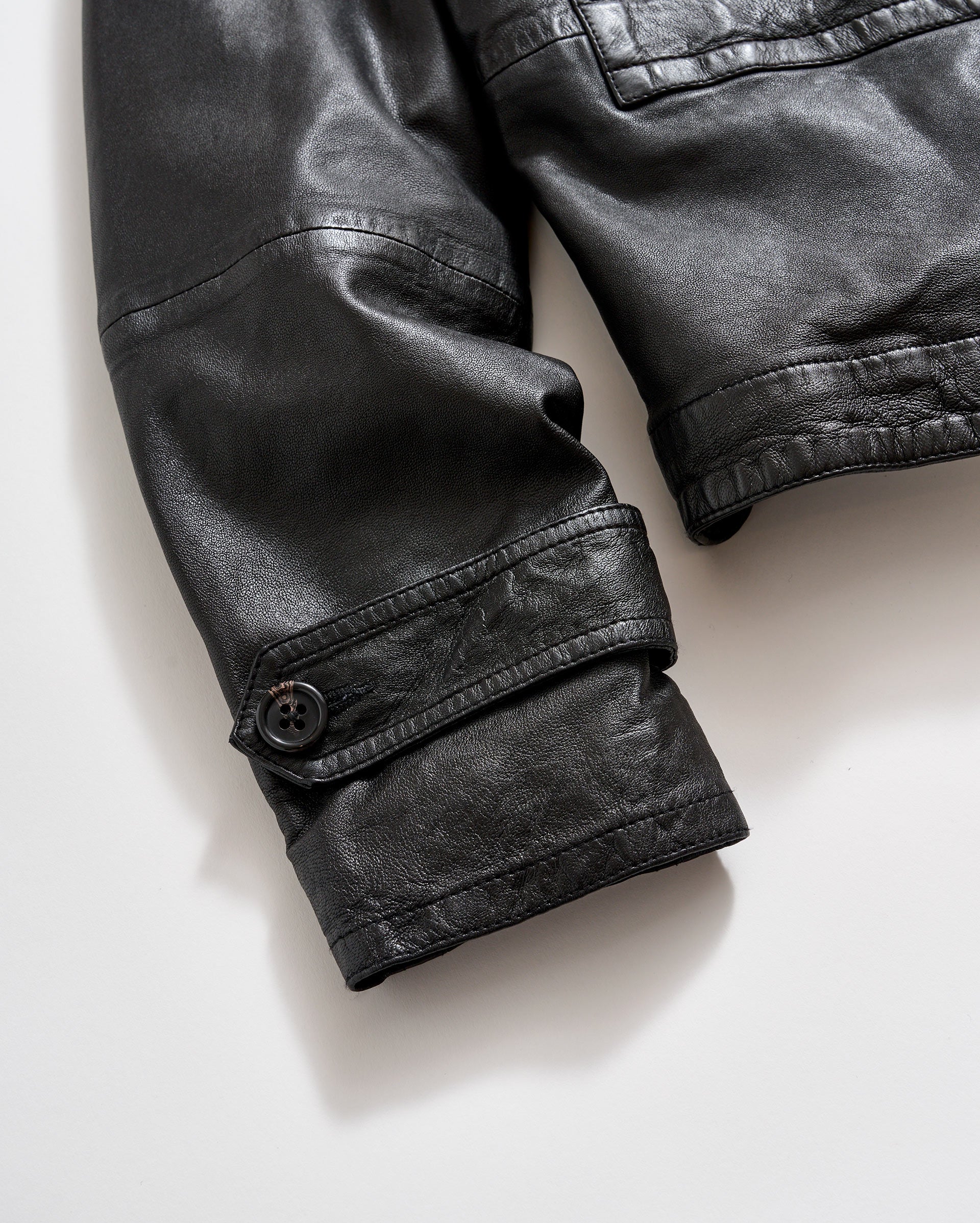 Leather Field Jacket with Trench Collar | Billy Reid