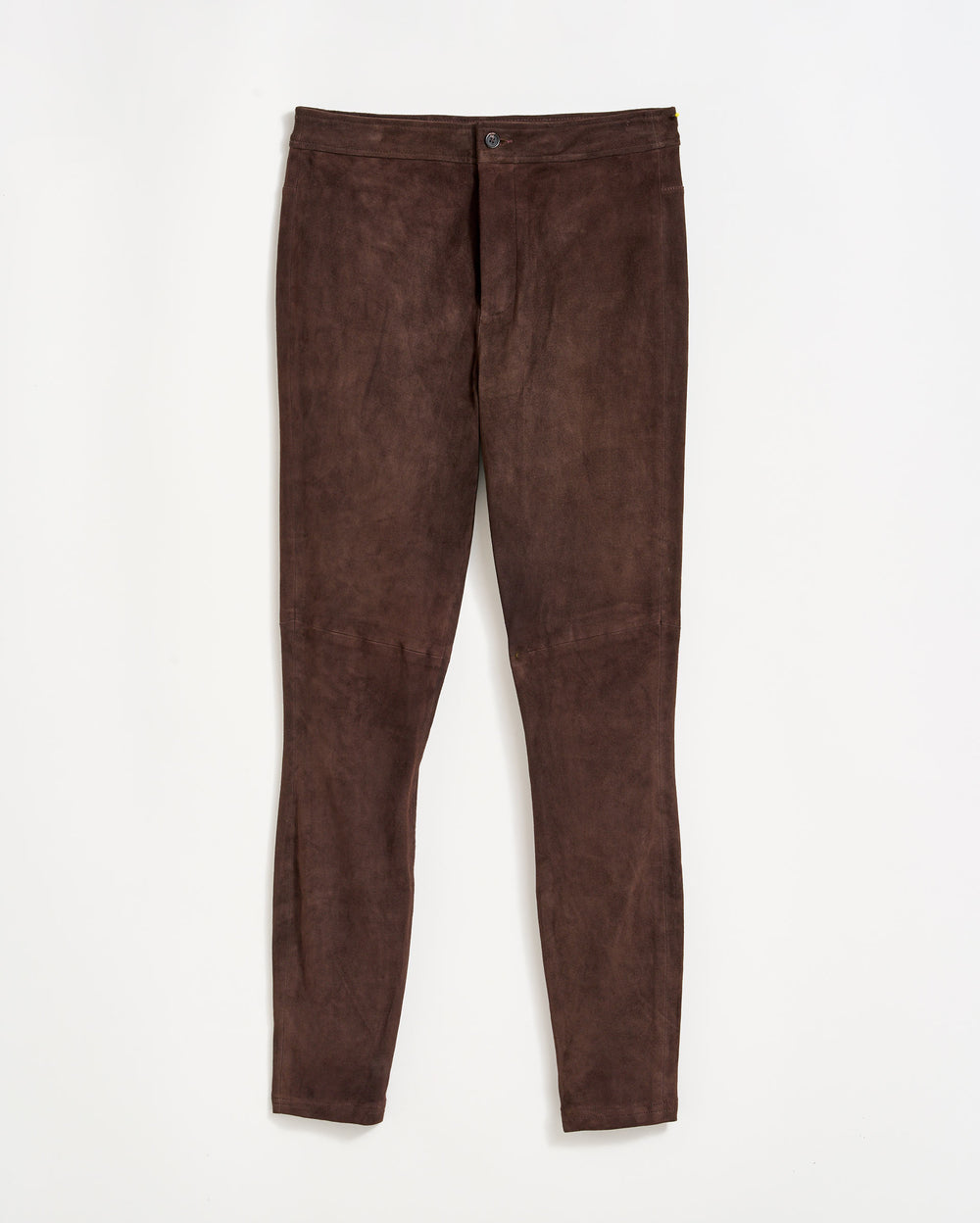 Stretch Suede Fly Front Legging in Java
