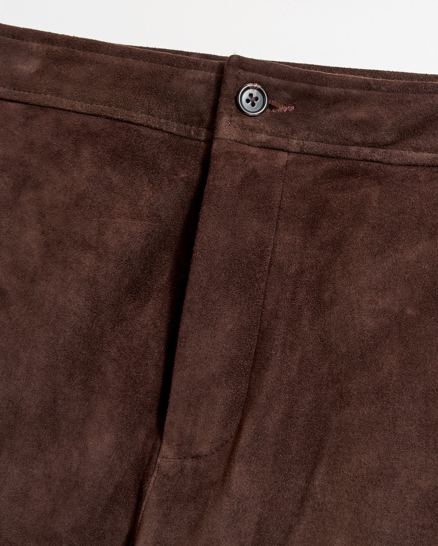 Stretch Suede Fly Front Legging in Java