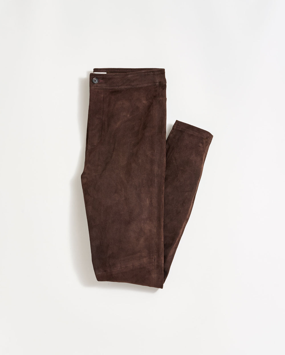 Stretch Suede Fly Front Legging in Java