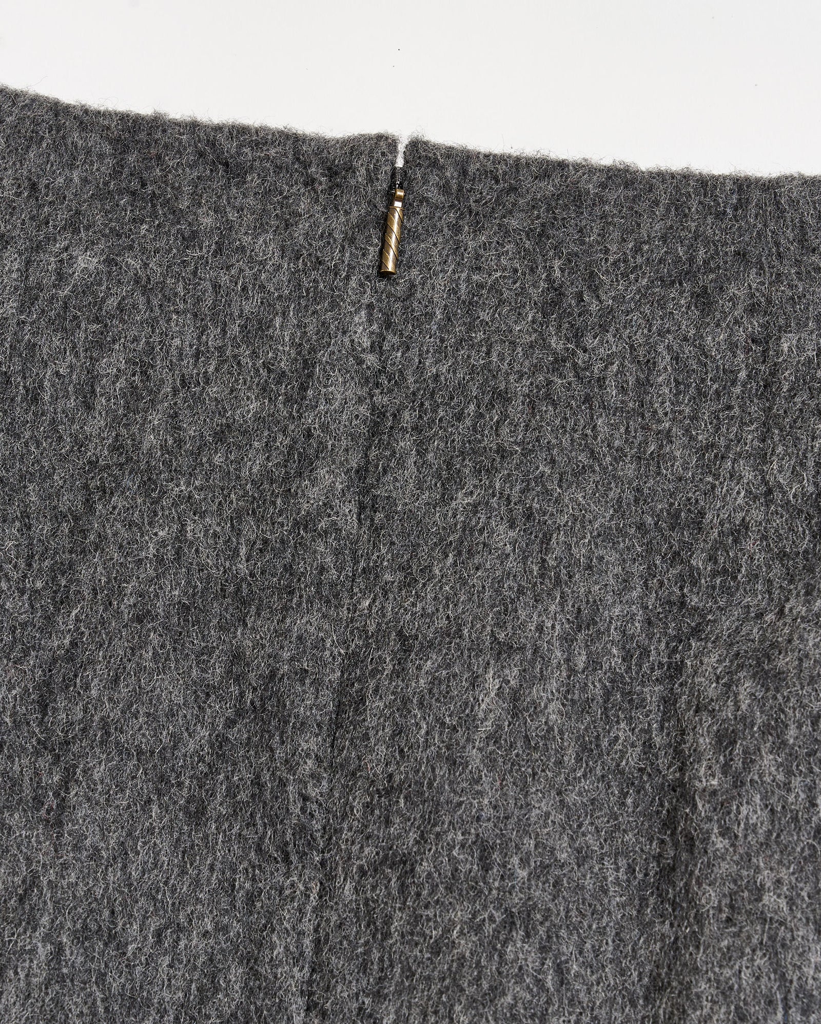 Blanket Wrap Skirt in Charcoal