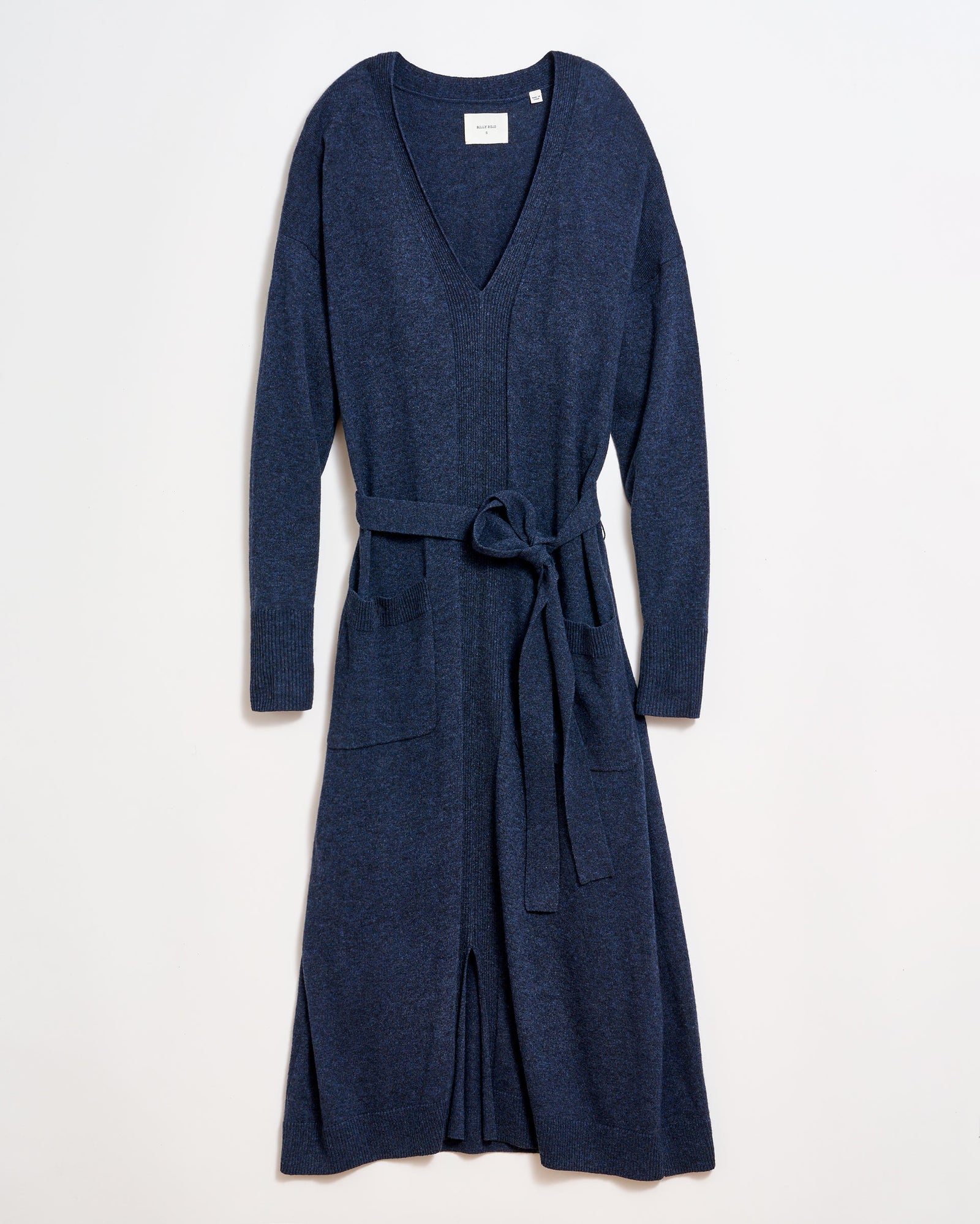 Pocket Sweater Dress in Indigo