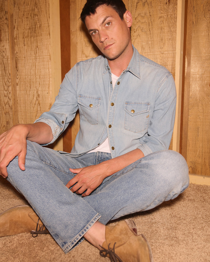 Shoals Denim Shirt Denim Wash