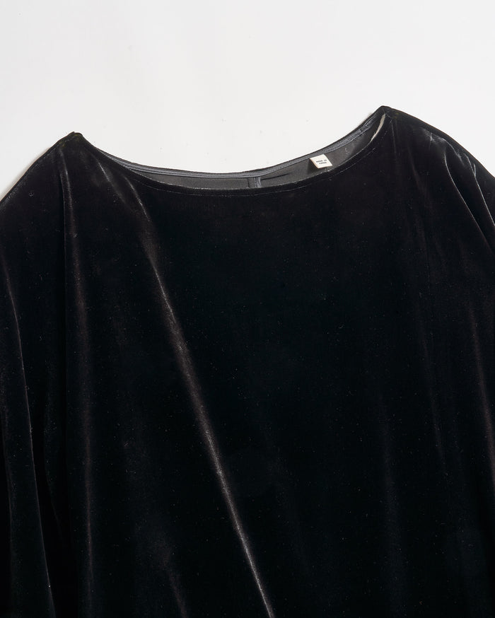 Woven Velvet Tie-Waist Bateau-Neck Dress | Billy Reid Woven Velvet Tie-Waist Bateau-Neck Dress | Billy Reid