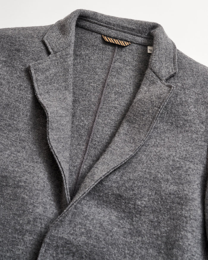 Boiled Wool Sport Coat - Ultra-Soft Tailored Jacket with Genuine Horn ...